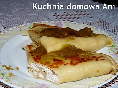 Naleśniki z serem i gruszkami