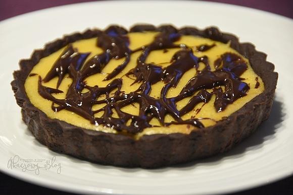 Tarta z marakują i czekoladowym ganache