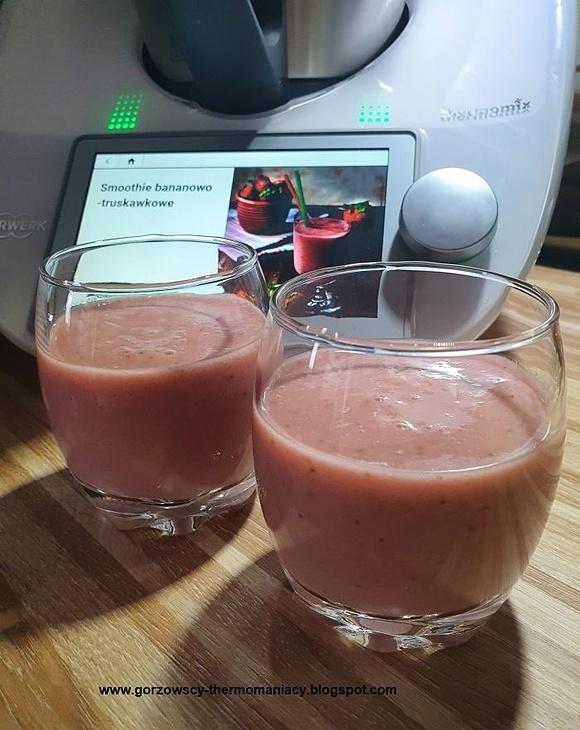 Smoothie bananowo-truskawkowe