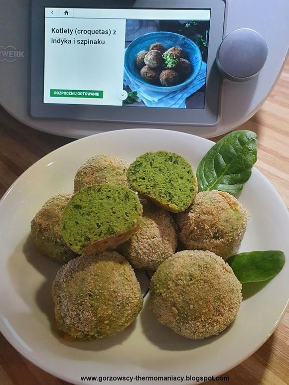 Kotlety z indyka i szpinaku