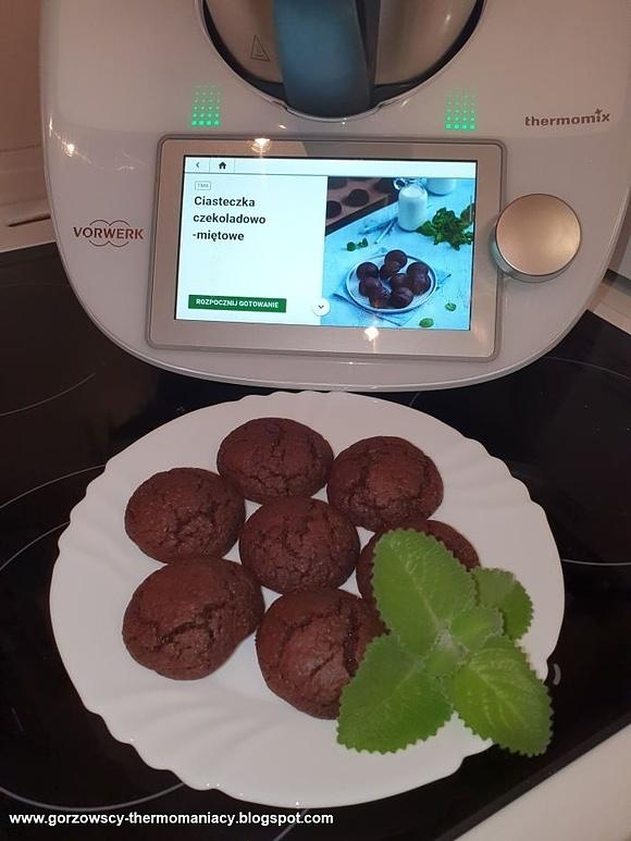 Ciasteczka czekoladowo-miętowe