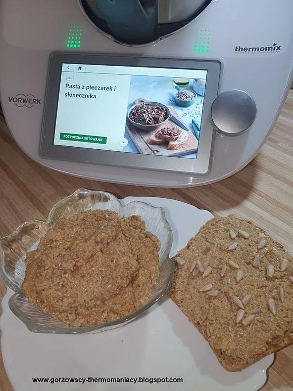 Pasta z pieczarek i słonecznika