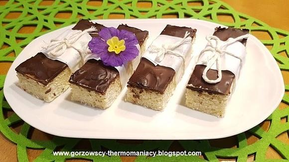 Fit batoniki kokosowo-czekoladowe z kaszy jaglanej