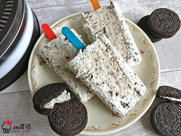 Trzyskładnikowe domowe lody Oreo bez maszynki