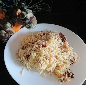 Makaron z jabłkami