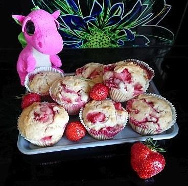 Szybkie muffinki z truskawkami