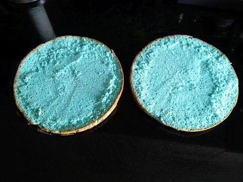 Niebieski tort