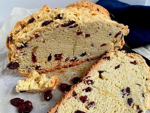 Irish soda bread - irlandzki chleb na sodzie z żurawiną