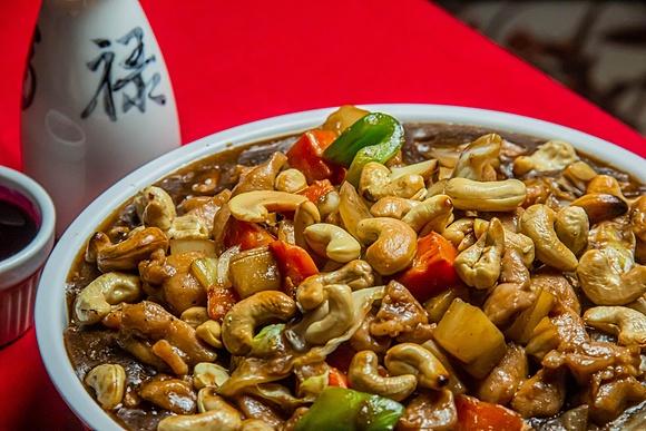 Stir fry z orzechami nerkowca i kurczakiem