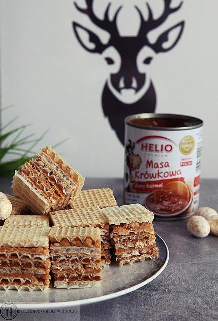 Wafle orzechowo-karmelowe