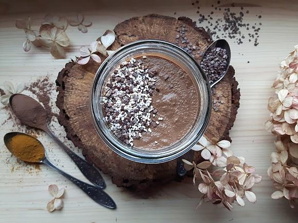 Czekoladowy pudding z kaszy manny wegański
