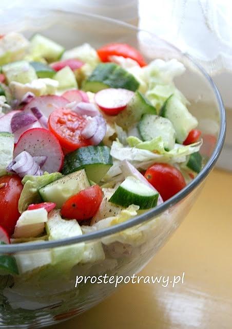 Sałatka z serem mozzarella