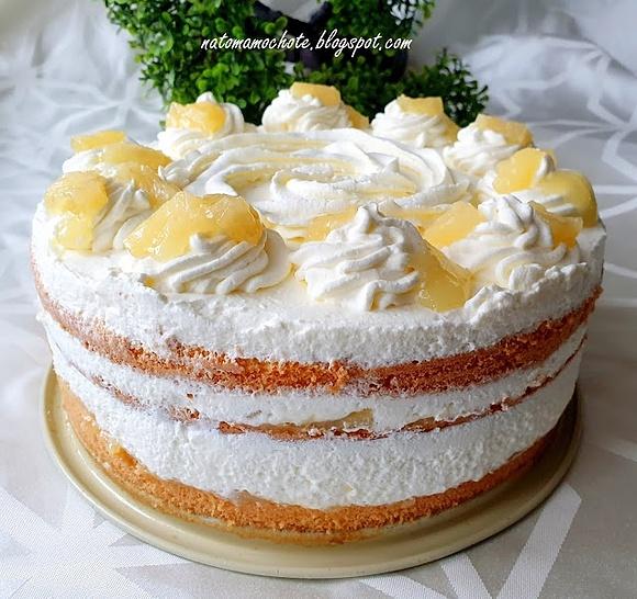 Torcik pina colada kokosowo-ananasowy