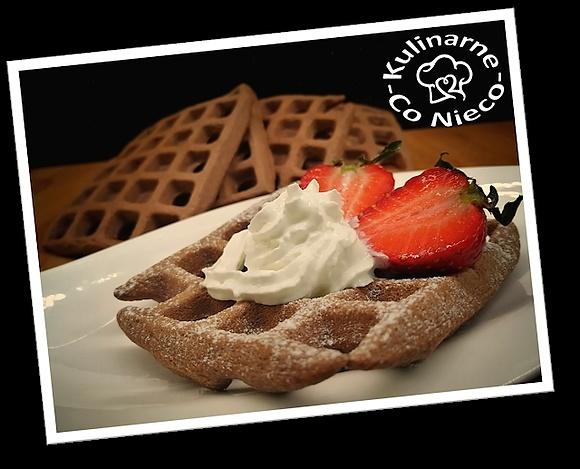 Keto gofry czekoladowe z mąki kokosowej