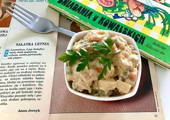 Sałatka jarzynowa z warzyw z rosołu