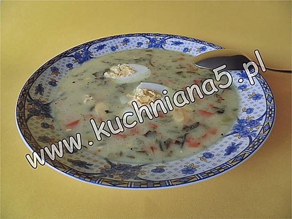 Zupa szczawiowa z jajkiem