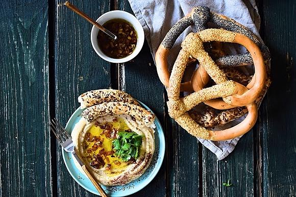 Hummus z dużej fasoli biało fasolka