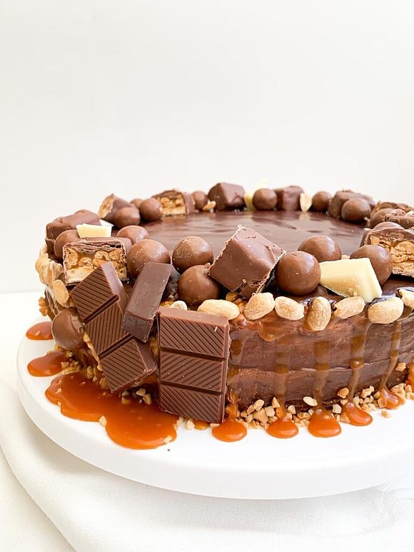 Ciasto Maltesers i Snickers