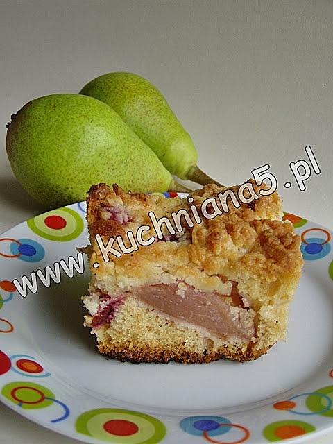 Ciasto śliwkowo-gruszkowe