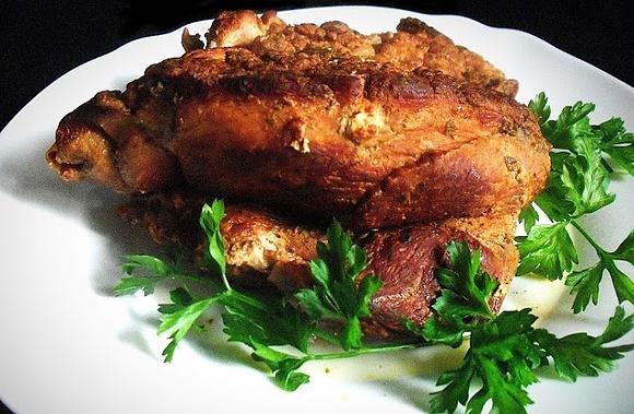 Łopatka pieczona marynowana w musztardzie