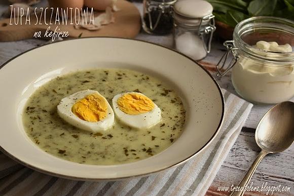 Zupa szczawiowa na kefirze - kuchnia podkarpacka