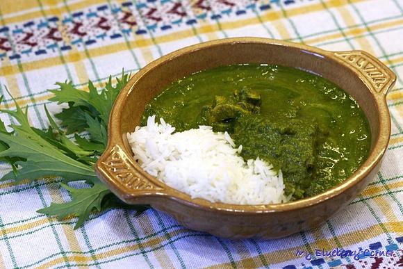 Palak curry z kurczakiem