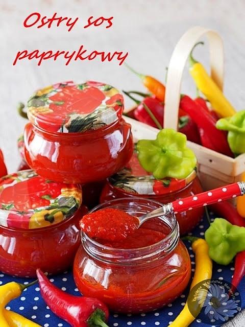 Ostry sos paprykowy z pieczonej papryki