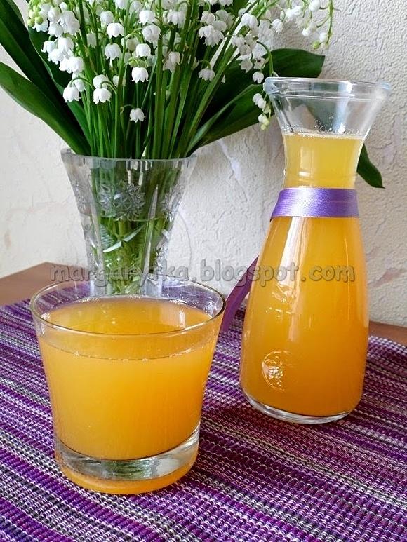 Kompot rabarbarowo-pomarańczowy