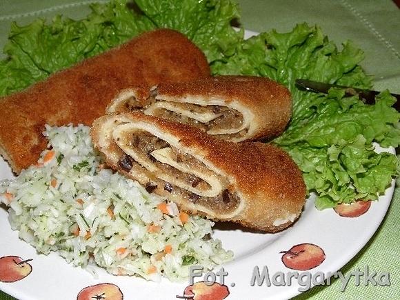 Krokiety z kapustą i grzybami