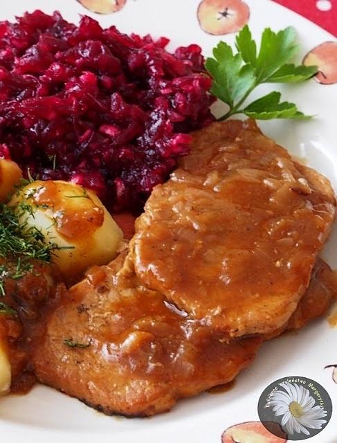 Schab z cebulką