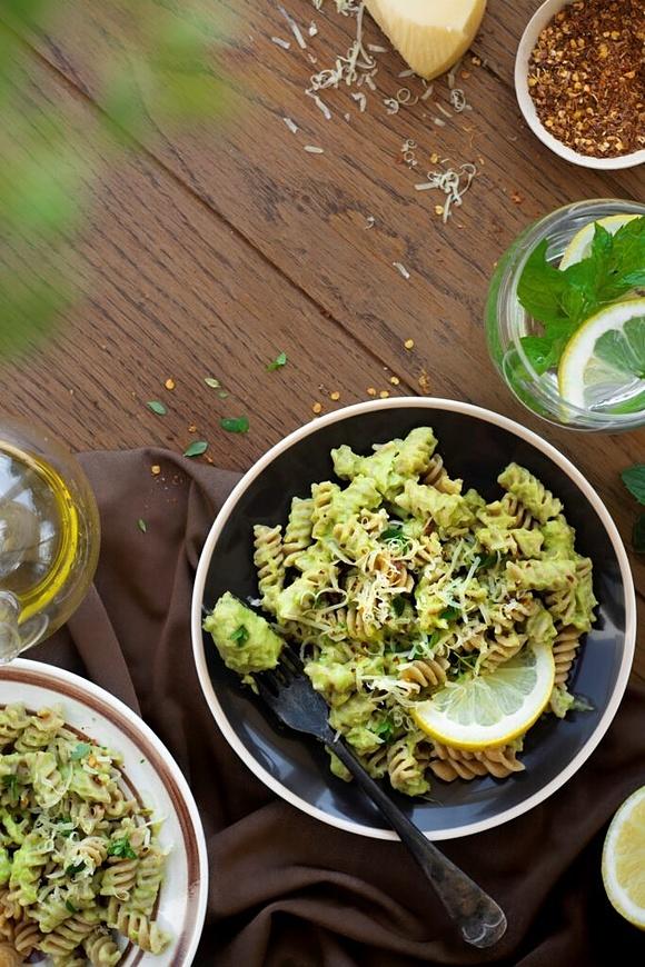 Awokado pasta - szybki makaron z awokado