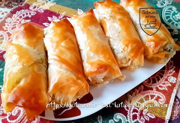 Ciasto filo ze szpinakiem i serem feta