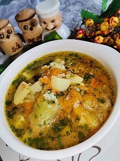 Zupa ziemniaczano-ryżowa z marchwią