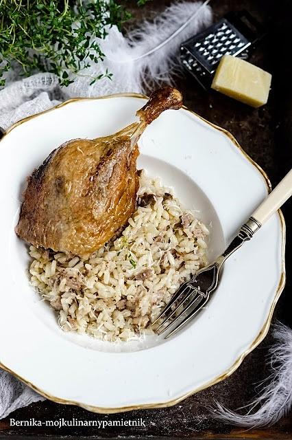 Risotto z pieczoną kaczką