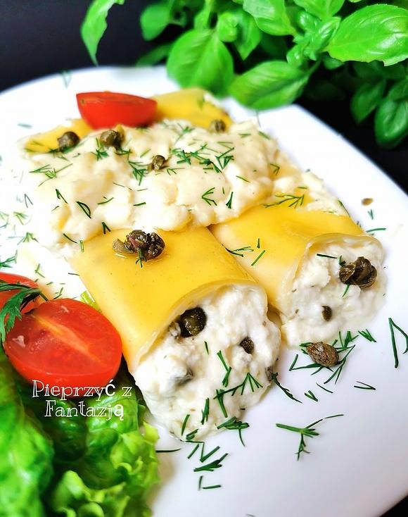 Canelloni z serem i kaparami