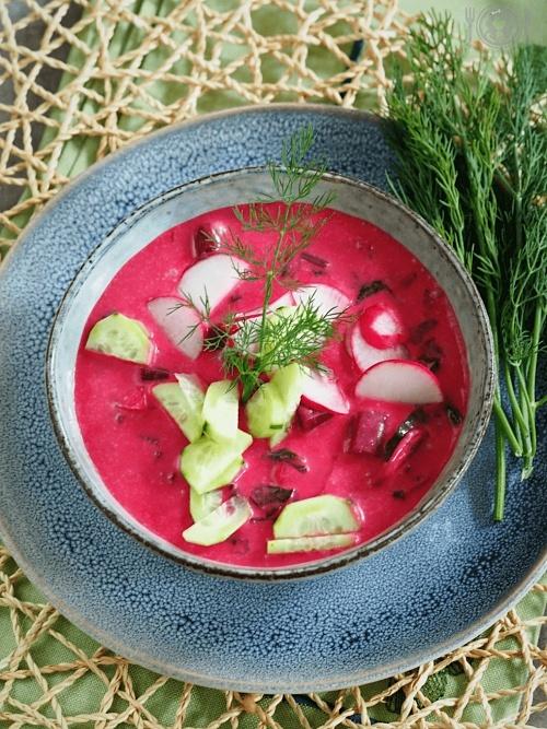 Keto chłodnik botwinkowy Paleo LowCarb