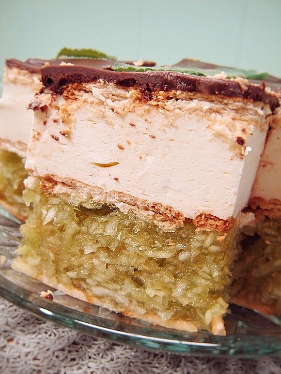 Ciasto Zielone Jabłuszko bez pieczenia