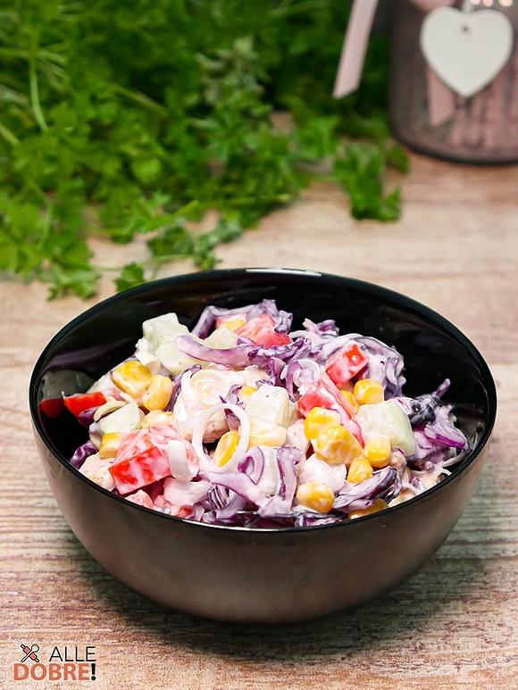 Sałatka kebabowa - szybka i prosta do przygotowania