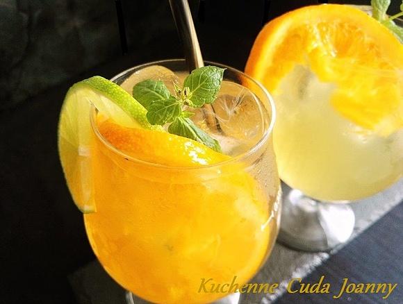 Lemoniada pomarańczowa z miętą
