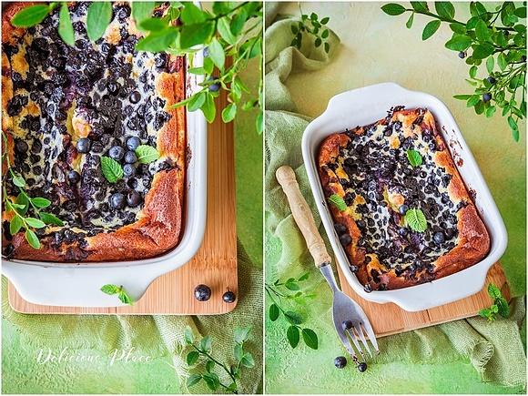 Dutch baby z jagodami