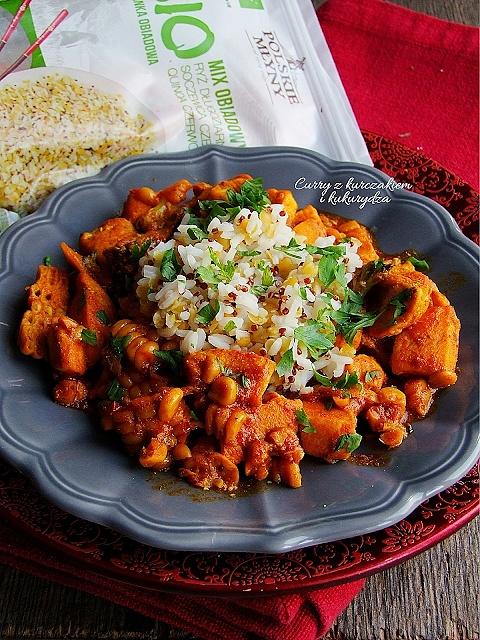 Curry z kurczakiem i kukurydzą