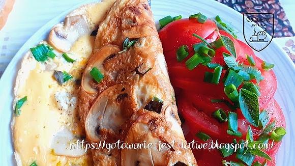 Omlet z pieczarkami