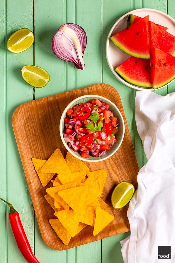 Pico de Gallo z arbuzem