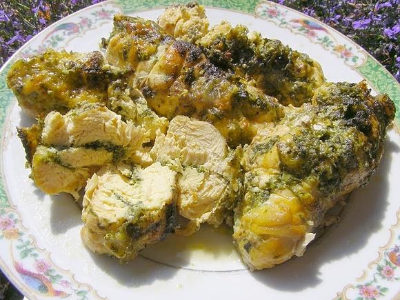Roladki z kurczaka z pietruszką i mozzarellą z rękawa