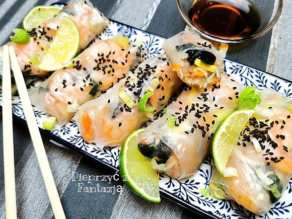 Fresh rolls z krewetkami