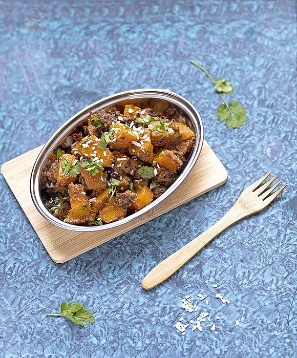 Curry z dyni i kokosem