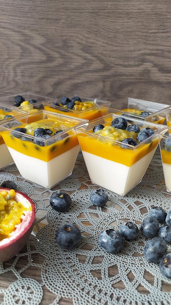 Deser z mango i marakwią