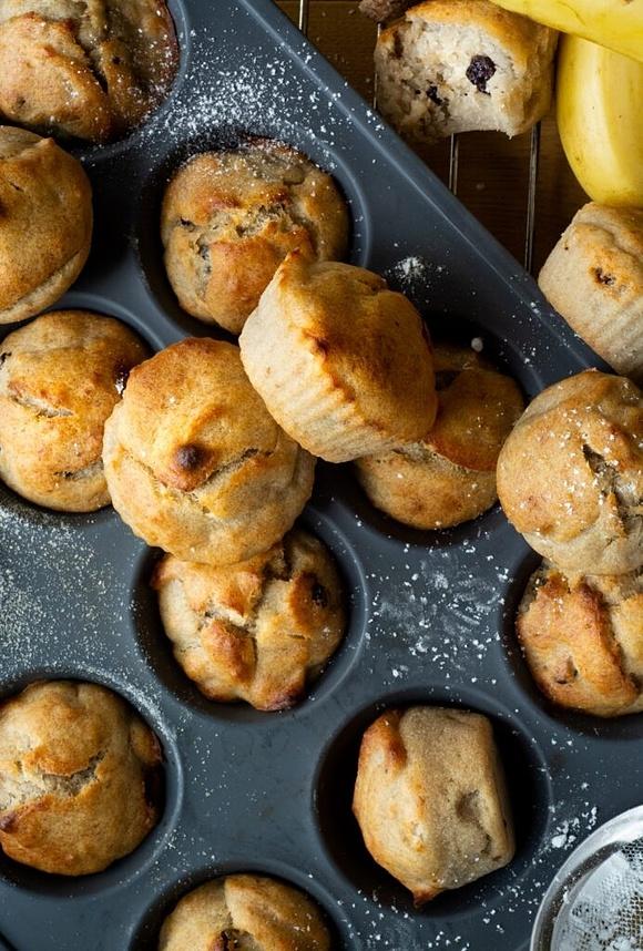 Muffinki bananowe bez jajek i nabiału