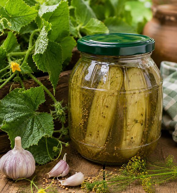 Musztardowe ogórki na zimę