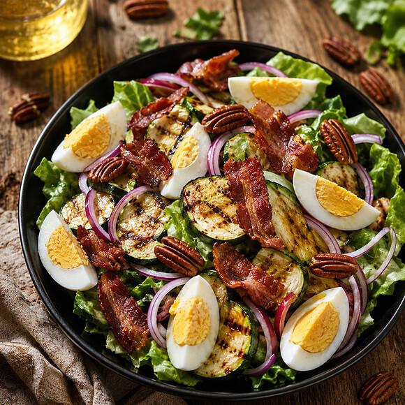 Sałatka z grillowaną cukinią